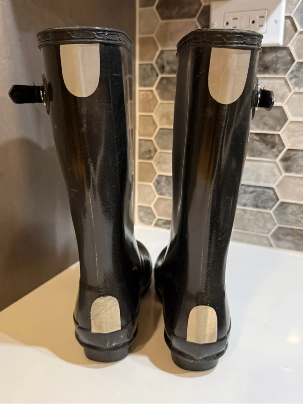 Hunter Rain Boots - Sz 3 boys / 4 girls
